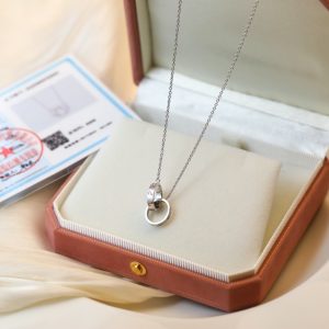 Carthague Love Pin Necklaces Timeless Double Ring Men's for Gender-neutral Style - Image 7