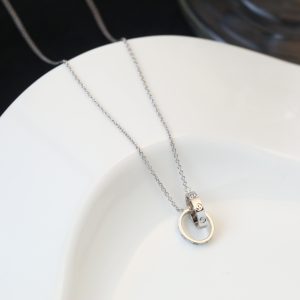 Carthague Love Pin Necklaces Timeless Double Ring Men's for Gender-neutral Style - Image 4