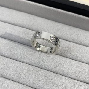 Cartier Wide Band with 6 Diamonds - Image 4