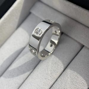 Cartier Wide Band with 6 Diamonds - Image 1