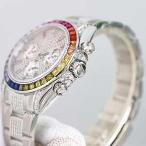 Rolex Daytona 2nd Gen Rainbow Model with Gradient Gems - Image 7