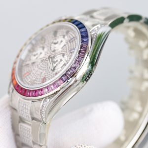 Rolex Daytona 2nd Gen Rainbow Model with Gradient Gems - Image 8