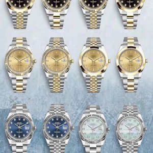 Rolex Datejust 41mm 3235 Stainless Steel President Diamond Crown Blue Dial - Image 4