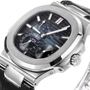 Patek Philippe 5712GR Ultra-Thin Gyromax Watch with Genuine Nautilus Bracelet - Image 3