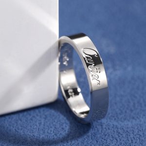 Cardinal 4mm Logo Ring CNC Machined Precision, Sizes 6-9 - Image 6