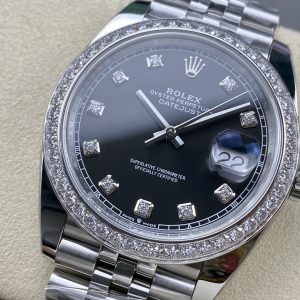 41mm Rolex Day-Date 41 Custom Mosaic Diamond Bezel with Calibre 3235 - Image 4