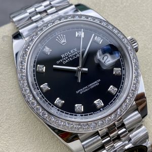 41mm Rolex Day-Date 41 Custom Mosaic Diamond Bezel with Calibre 3235 - Image 3