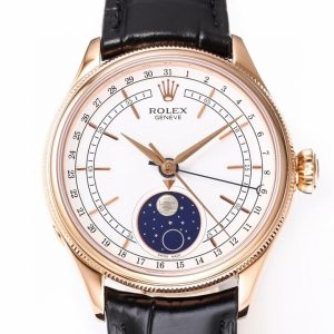 Rolex Cheliニ Moon Phase Watch Genuine Meteorite, All Rose Gold, Luxury Edition - Image 3