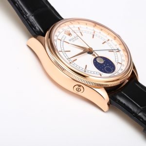 Rolex Cheliニ Moon Phase Watch Genuine Meteorite, All Rose Gold, Luxury Edition - Image 5