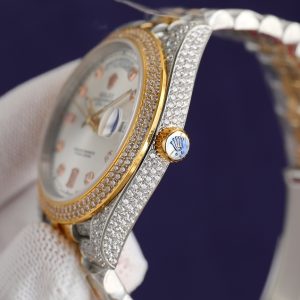 Luxurious Swarovski Diamond Rolex Daytona Clone - Image 9