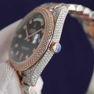 Luxurious Swarovski Diamond Rolex Daytona Clone - Image 6