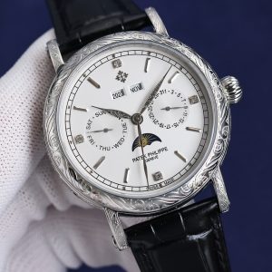 Patek Philippe 42mm Classic Complication Watch with Cream Dial - Image 7