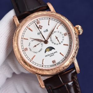 Patek Philippe 42mm Classic Complication Watch with Cream Dial - Image 10