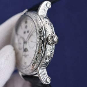 Patek Philippe 42mm Classic Complication Watch with Cream Dial - Image 4