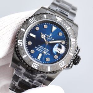 Customized ROLEX BLAKEN Sub Diver's Watch with Diamond Studded Dial - Image 4