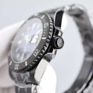 Customized ROLEX BLAKEN Sub Diver's Watch with Diamond Studded Dial - Image 8