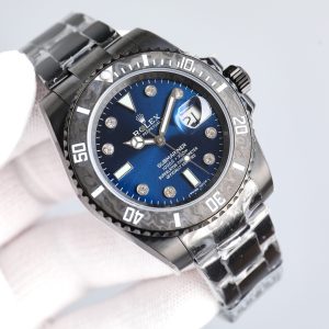 Customized ROLEX BLAKEN Sub Diver's Watch with Diamond Studded Dial - Image 1