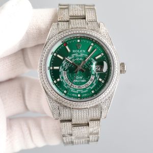 Luxury 41mm Diamond-Crusted Rolex Datejust - Image 1