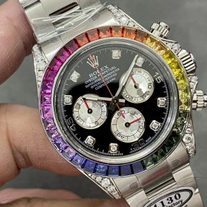 Upgrade Clean Factory C Factory v2 Rolex Platinum Rainbow Diarange Tudor 4130 904L Bezel - Image 3