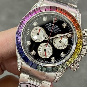 Upgrade Clean Factory C Factory v2 Rolex Platinum Rainbow Diarange Tudor 4130 904L Bezel - Image 4