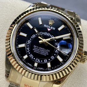 Original Size Noob Sky-Dweller replica w/JP9001, Ice Blue Lume - Image 4