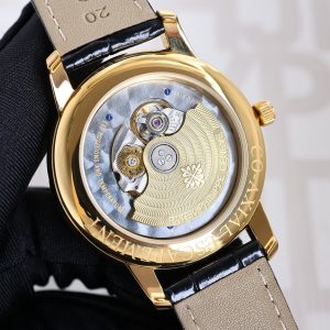 Patek Philippe Advanced Auto Watch with Exclusive Lid Glass and Italian Leather Strap - Image 10