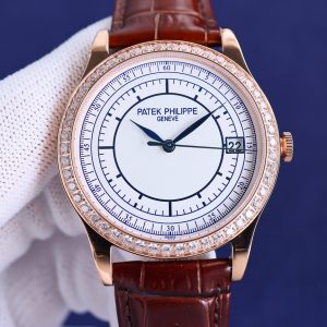 Patek Philippe Complex Function Watch with 9100 Movement and 18k Gold Plating - Image 6