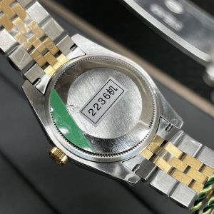 Rolex Oyster Perpetual Lady Datejust 31mm Gold Roman Dial Diamond Bezel 2236 Movement - Image 9