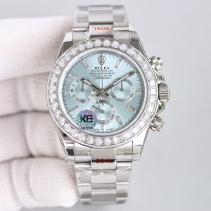 Rolex Daytona Everlasting Blue Dial with Diamond Bezel - Image 3