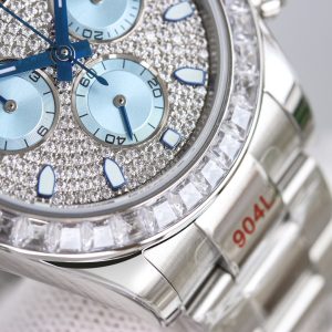 Rolex Diagonale Date with Diamond Bezel - Image 7