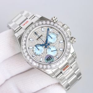 Rolex Diagonale Date with Diamond Bezel - Image 1