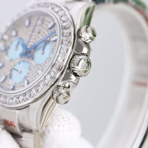 Rolex Diagonale Date with Diamond Bezel - Image 6