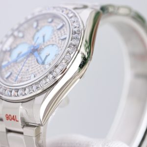 Rolex Diagonale Date with Diamond Bezel - Image 8