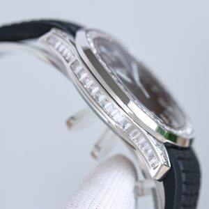 Patek Philippe 5167/300G White Gold Diamond-Encrusted Refinish with Moissanite - Image 8