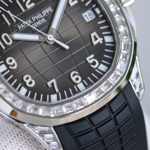 Patek Philippe 5167/300G White Gold Diamond-Encrusted Refinish with Moissanite - Image 6