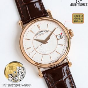 Ultra-Thin Patek Philippe 5153 Clone with Sapphire Crystal and Genuine Caliber 324 - Image 3