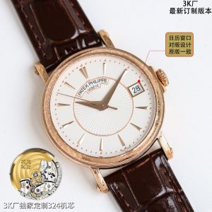 Ultra-Thin Patek Philippe 5153 Clone with Sapphire Crystal and Genuine Caliber 324 - Image 5