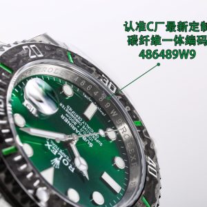 Luxury Custom Carbon Fiber Dive Watch with Automatic Movement and NFC Chip - Image 3