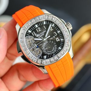 Patek Philippe Aquanaut Dual-Time 5164A-001 Watch with Stainless Steel Case - Image 5