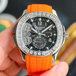 Patek Philippe Aquanaut Dual-Time 5164A-001 Watch with Stainless Steel Case - Image 6