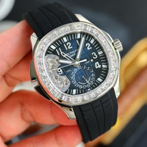 Patek Philippe Aquanaut Dual-Time 5164A-001 Watch with Stainless Steel Case - Image 3