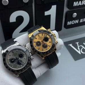 Rolex Gold Diamond Grey with Extra Rubber Band - Image 1