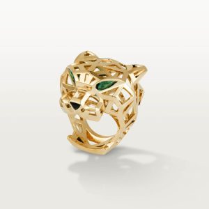 Cartier Skeleton Leopard Head Ring, Solid V Gold - Image 1