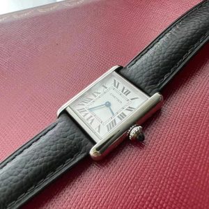 Luxury Swiss A-grade Cartier Tank Must Clone Watch w/ Quick Release Band - Image 8