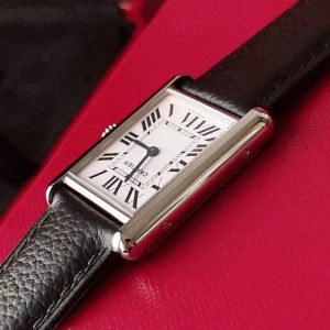 Luxury Swiss A-grade Cartier Tank Must Clone Watch w/ Quick Release Band - Image 9