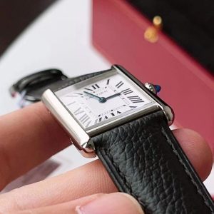 Luxury Swiss A-grade Cartier Tank Must Clone Watch w/ Quick Release Band - Image 10